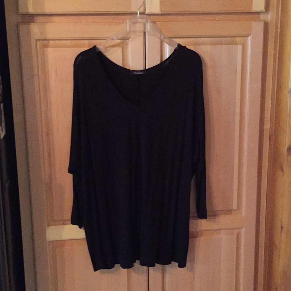 Black dolman blouse